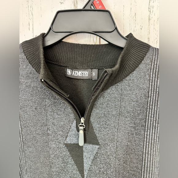 Kemistri Diamod Zip Mens Pullover/Sweater Size S - Picture 3 of 5